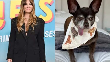 Famous actress Kaley Cuoco Adopts Cute New Dog